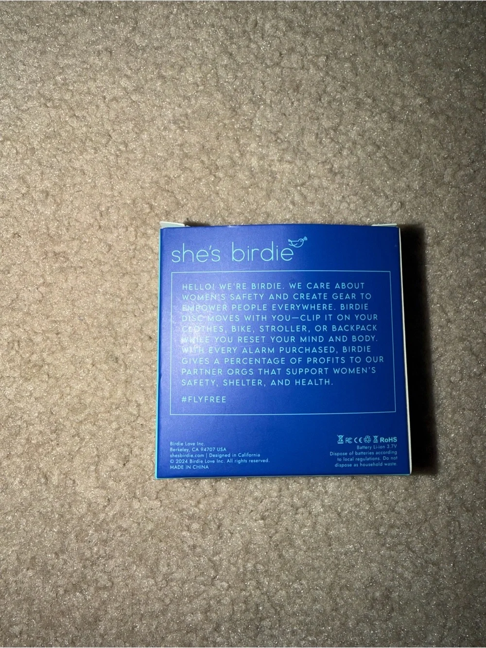 Birdies She's Birdie Compact Personal Alarm - Blue